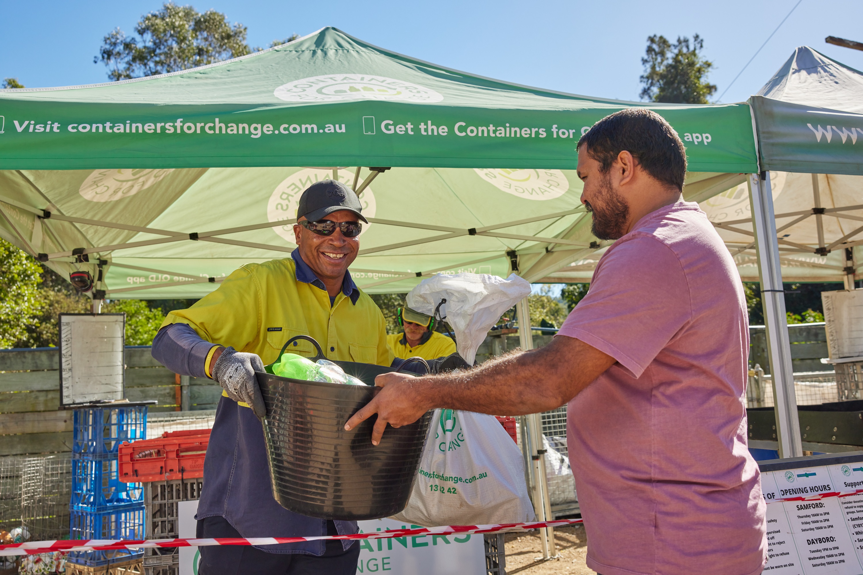 Pop up Containers for Change